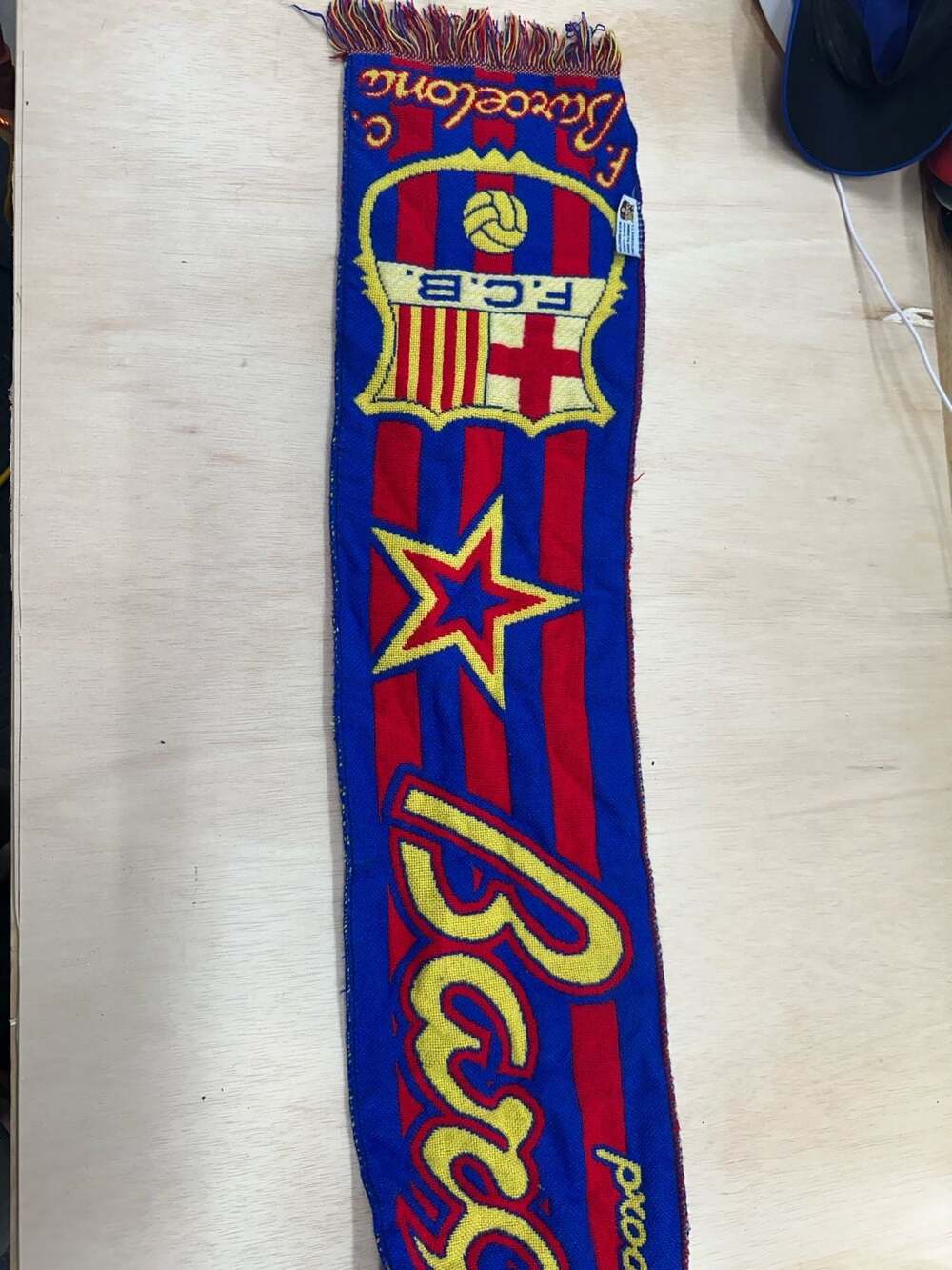 FC Barcelona Football Club Official Soccer Scarf Red Blue